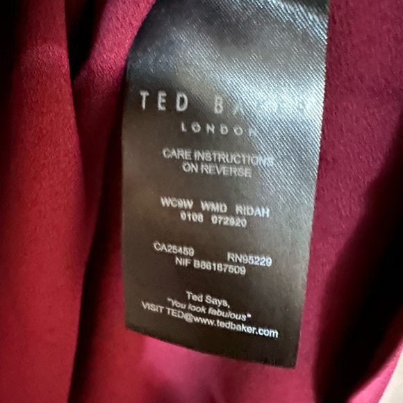 NWT Ted Baker London Ridah Waterfall One Shoulder Dress Size:0 US 2 - Picture 6 of 10